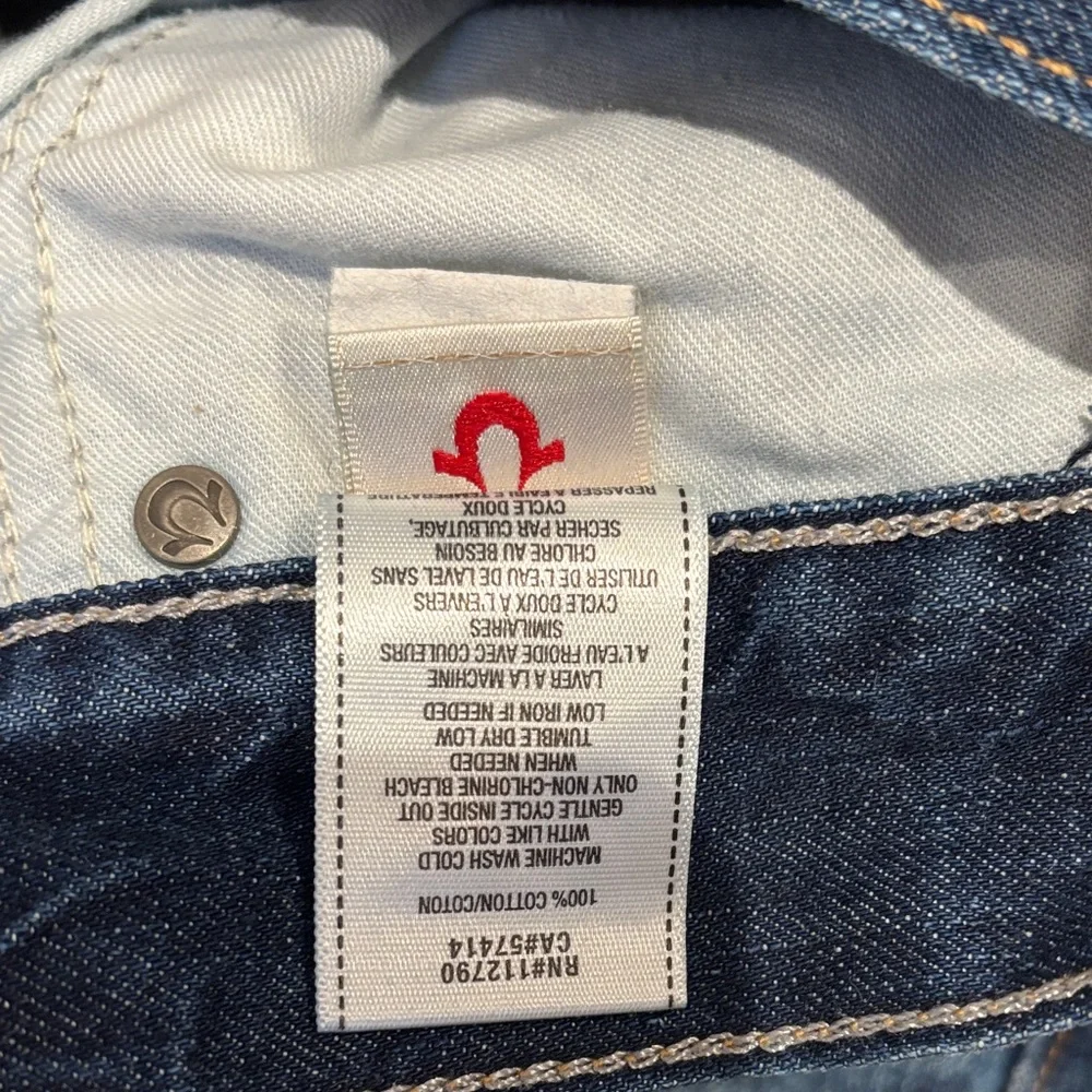 True Religion Ricky Men's Blue Distressed Jeans size 36